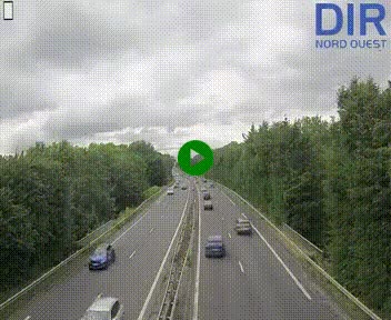 Webcam sur le périphérique de Caen (N814) à l'est de la ville, à Mondeville hauteur de la sortie 2, Presqu'île-Rives de l'Orne, au bout de l'autoroute A13