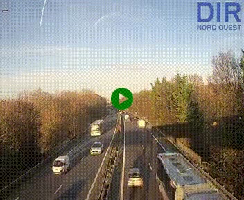 Webcam sur le périphérique de Caen (N814) à l'est de la ville, à Mondeville hauteur de la sortie 2, Presqu'île-Rives de l'Orne, au bout de l'autoroute A13