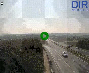 Webcam au début de l'A84 sur le périphérique Ouest de Caen (N814) à hauteur de la sortie 9, Porte de Bretagne