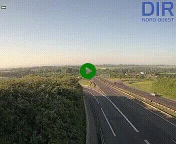 Webcam au début de l'A84 sur le périphérique Ouest de Caen (N814) à hauteur de la sortie 9, Porte de Bretagne