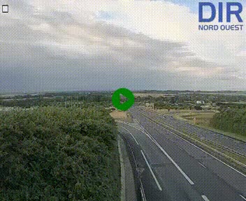 Webcam au début de l'A84 sur le périphérique Ouest de Caen (N814) à hauteur de la sortie 9, Porte de Bretagne