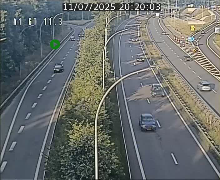 Traffic live webcam Luxembourg Senningerberg - A1 direction Allemagne - BK 11.3