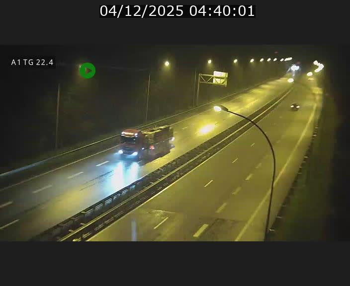 Traffic live webcam Luxembourg Flaxweiler - A1 direction Luxembourg - BK 22.4