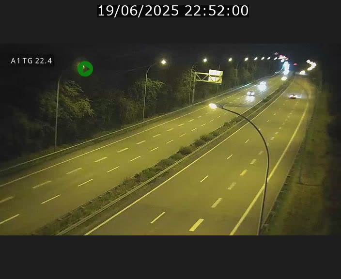 Traffic live webcam Luxembourg Flaxweiler - A1 direction Luxembourg - BK 22.4