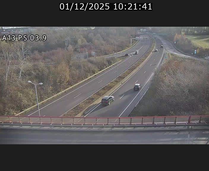 Traffic live webcam Luxembourg Differdange - A13 direction Esch-sur-Alzette - BK 3.9