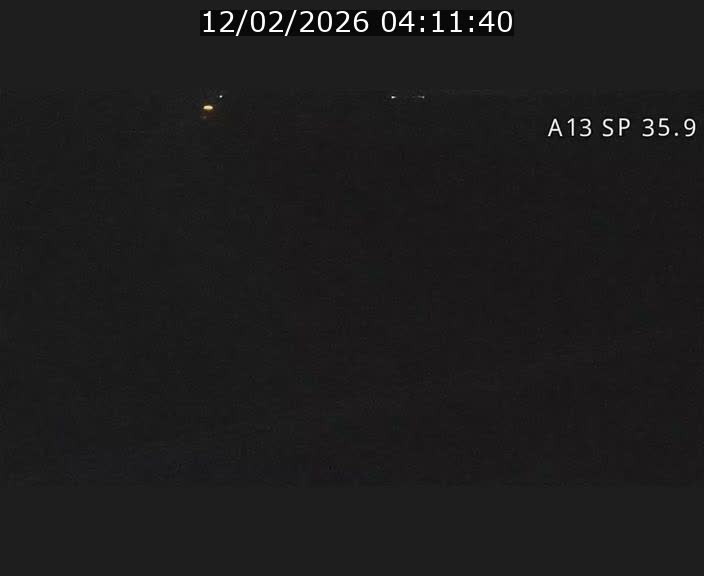 Webcam trafic sur A13 à l'entrée ouest du tunnel Markusbierg à Remerschen. Vue orientée vers Mondorf-les-Bains.