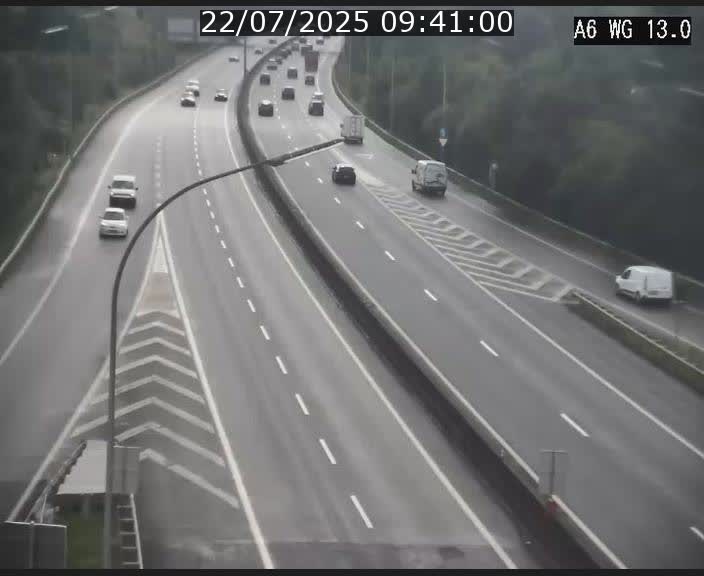 Traffic live webcam Luxembourg Mamer - A6 - BK 13 - direction Luxembourg/France/Allemagne