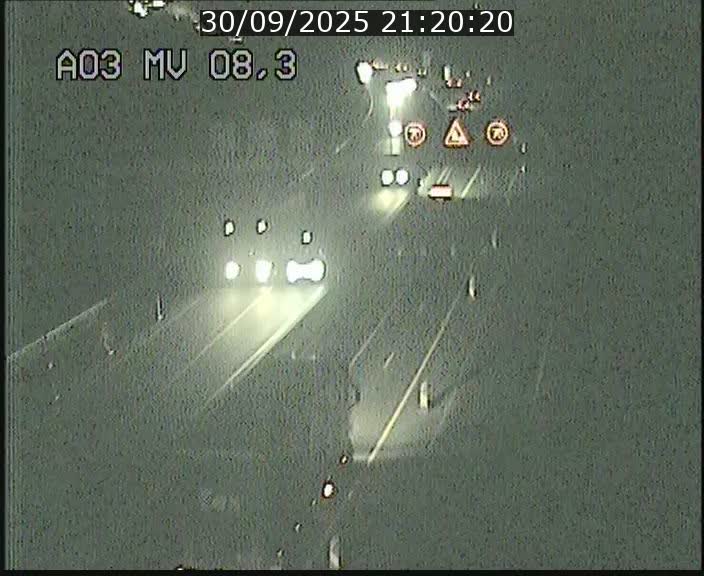 Webcam Autoroute après la Croix de Bettembourg en direction de Luxembourg sur l'A3