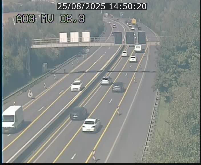 Webcam Autoroute après la Croix de Bettembourg en direction de Luxembourg sur l'A3