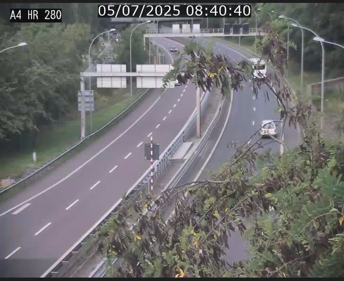 Webcam traffic A4 Luxembourg - BK 0.2 - P+R Bouillon (direction Luxembourg)