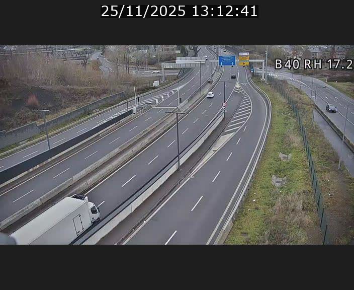 Webcam sur le contournement d'Esch Belval à hauteur de la sortie Université de Luxembourg. Vue orientée vers Luxembourg