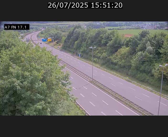 Caméra trafic Luxembourg - A7, Merscherbierg direction Mersch