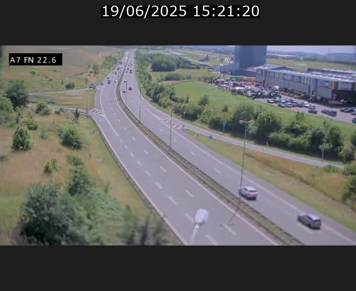Caméra trafic Luxembourg - A7, Colmar-berg direction Mersch