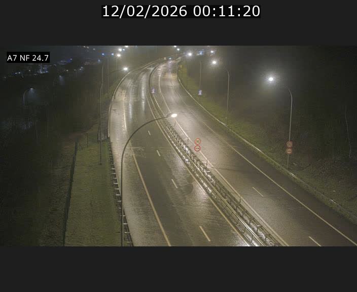 Caméra trafic Luxembourg - A7, Schieren direction Mersch