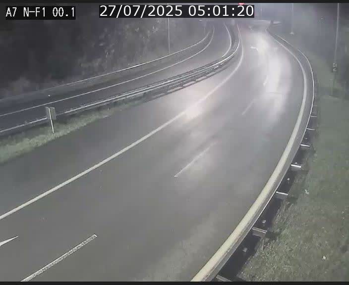 Webcam autoroute Luxembourg A7 située dans la sortie 1 Waldhof, vers la N11, avant le Tunnel Stafelter