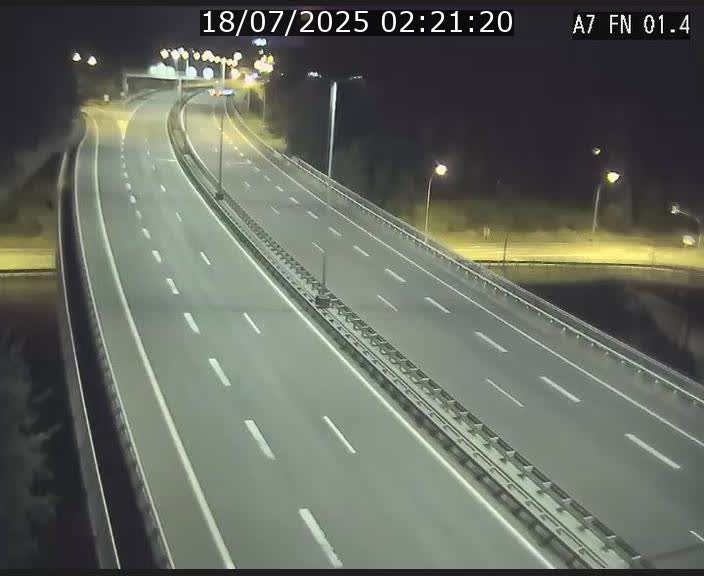Caméra autoroute Luxembourg A7 - Tunnel Stafelter - direction Echangeur Grünewald