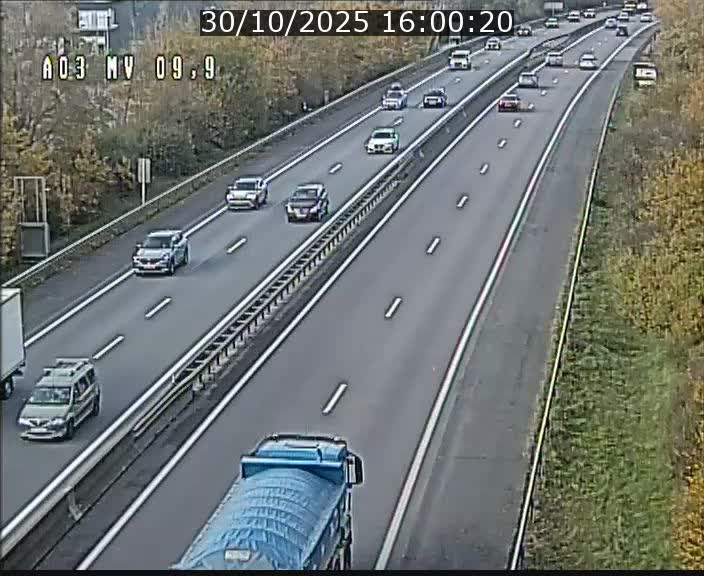 Webcam Autoroute à la Croix de Bettembourg - A3 - BK 9.9 - direction Luxembourg-Ville