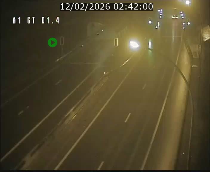 Traffic live webcam Luxembourg Hesperange - A1 direction Kirchberg - BK 1.4
