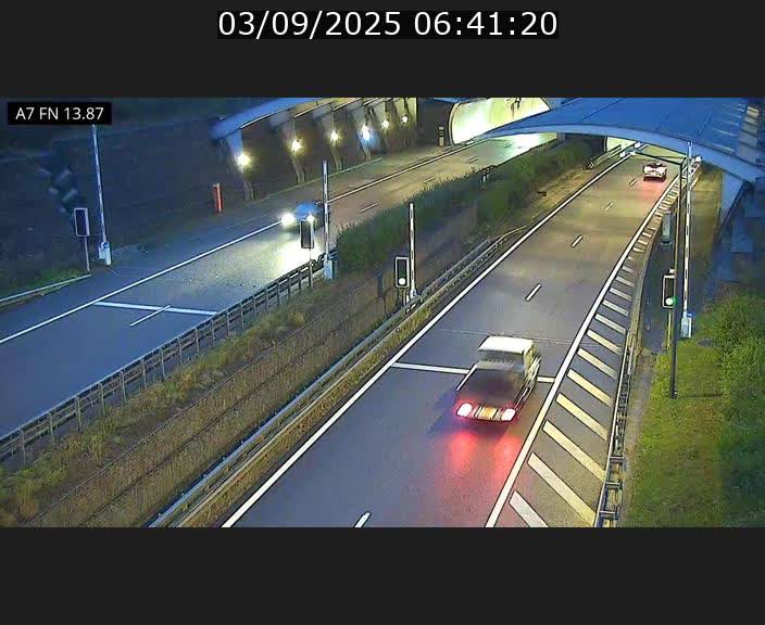 Caméra trafic Luxembourg - A7, Tunnel Gousselerbierg, entrée nord, direction Lorentzweiler