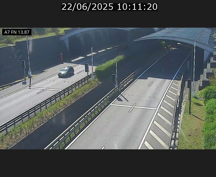 Caméra trafic Luxembourg - A7, Tunnel Gousselerbierg, entrée nord, direction Lorentzweiler