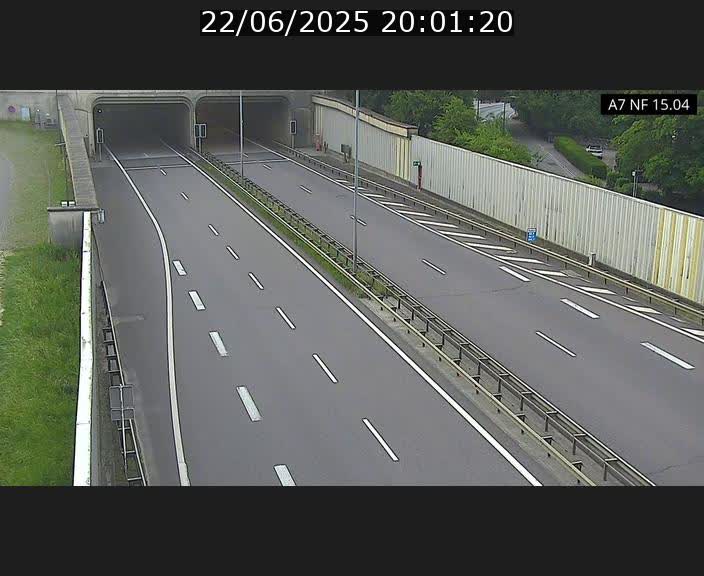 Caméra trafic Luxembourg - A7, Tunnel Mersch, entrée sud, direction Ettelbruck
