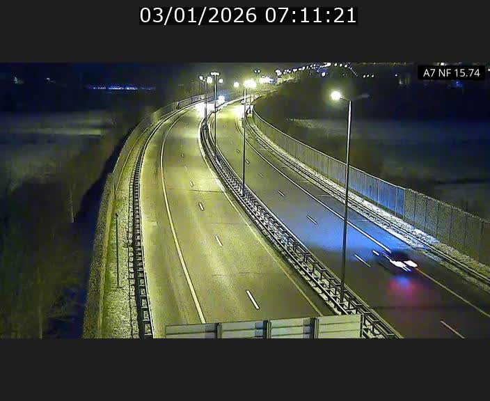 Caméra trafic Luxembourg - A7, Tunnel Mersch, entrée nord, direction Lorentzweiler