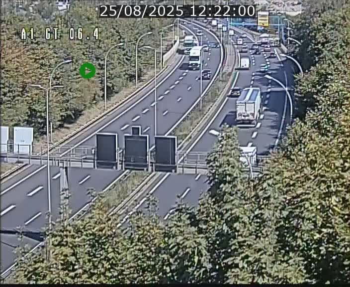 Traffic live webcam Luxembourg Hamm - A1 direction Sandweiler - BK 6.4