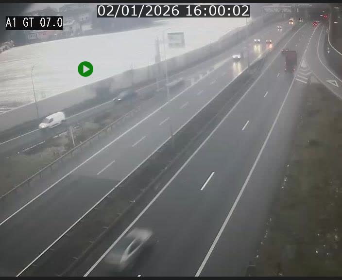 Traffic live webcam Luxembourg Cents - A1 direction Kirchberg - BK 7