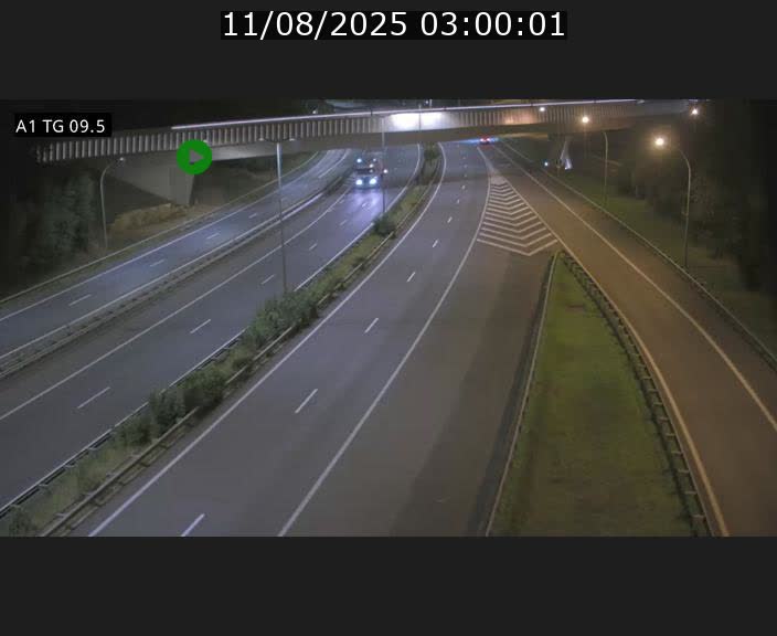 Traffic live webcam Luxembourg Jonction Grünewald - A1 direction Luxembourg-ville - BK 9.5