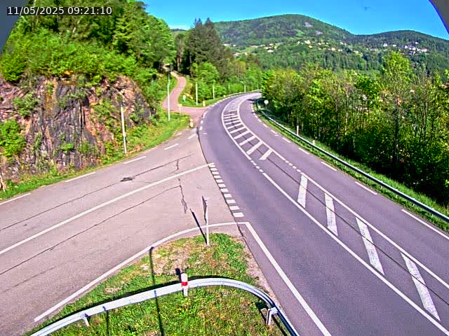 Caméra autoroute France - N66, col du Bussang direction Remiremont