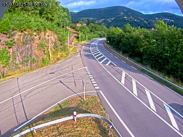Caméra autoroute France - N66, col du Bussang direction Remiremont