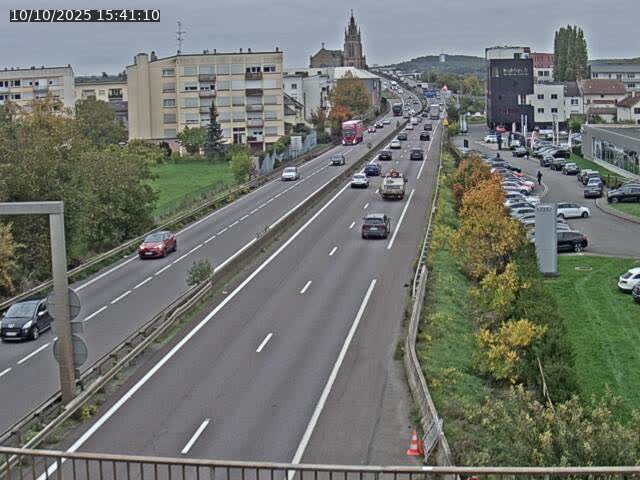 Caméra autoroute France - A31, Thionville direction Metz