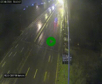 Webcam sur le périphérique de Bordeaux à l'est de la ville. Caméra située sur le Pont Mitterand sur la N230