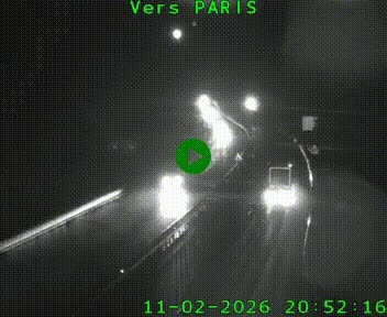 Caméra routière sur l'autoroute A20 à Bessines-sur-Gartempe. Vue orientée vers Paris