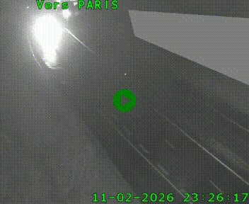 Caméra routière sur l'autoroute A20 à Saint-Pardoux-l'Ortigier, à la jonction avec l'A89. Vue orientée vers Paris