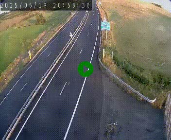 Caméra autoroute A75 à hauteur du col de la Fageole en direction de Clermont-Ferrand