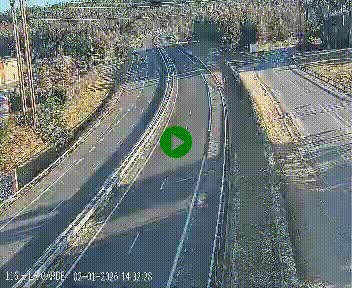 Caméra autoroute A75 à hauteur du col du rocher blanc en direction de Montpellier