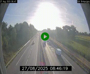 Webcam sur le périphérique de Rennes (N136) à hauteur du quartier Bréquigny, au sud de la ville