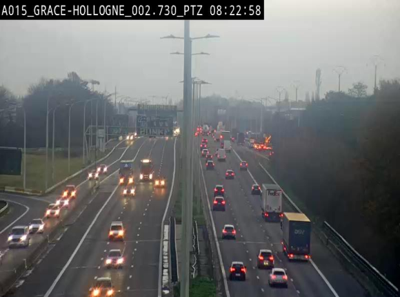 Caméra trafic Belgique - Grâce-Hollogne - E42, jonction avec A604, direction Loncin/Aéroport de Liège -  BK 3.2