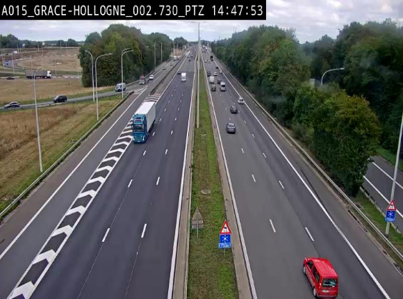 Caméra trafic Belgique - Grâce-Hollogne - E42, jonction avec A604, direction Loncin/Aéroport de Liège -  BK 3.2