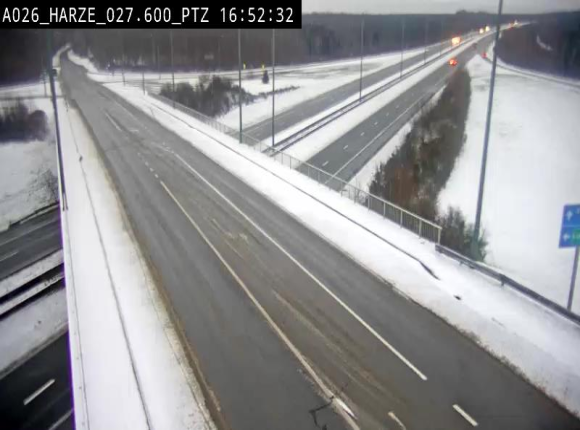 Caméra autoroute Belgique - Sougné-Remouchamps,E25 direction Luxembourg