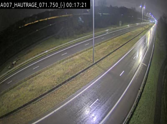 Webcam autoroute Belgique - Hautrage - E19 - BK 71.7