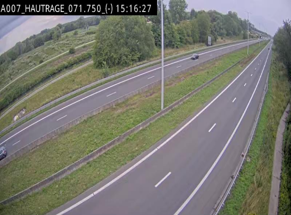Webcam autoroute Belgique - Hautrage - E19 - BK 71.7