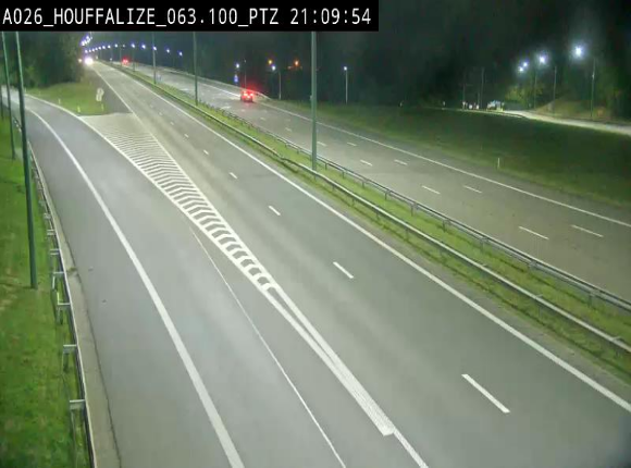 Caméra autoroute Belgique - Houffalize, E25 direction Liège
