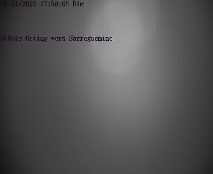 Webcam installée le long de D31bis (France) à Oeting, pointée vers Sarreguemines, utile pour suivre précisément les conditions de trafic.