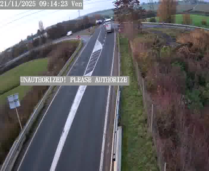 Point de vue trafic déployé sur D181a (France) à Sainte Marie aux Chênes, regardant vers Homecourt, aidant conducteurs et services à anticiper les flux.