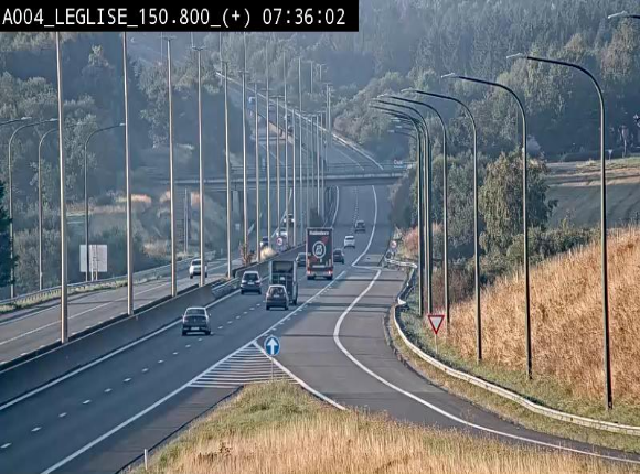 Caméra autoroute Belgique - Côte de Léglise, E411(A4) direction Luxembourg