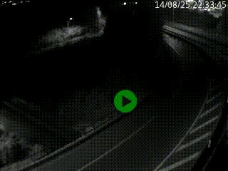 Caméra autoroute à la jonction entre l'A7 et la D301 (Boulevard urbain Sud de Lyon) à Feyzin, au sud de Lyon. Vue orientée vers Mions