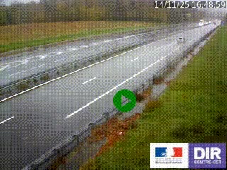Webcam autoroute sur l'A77 à hauteur de Pouilly-sur-Loire en direction de Nevers