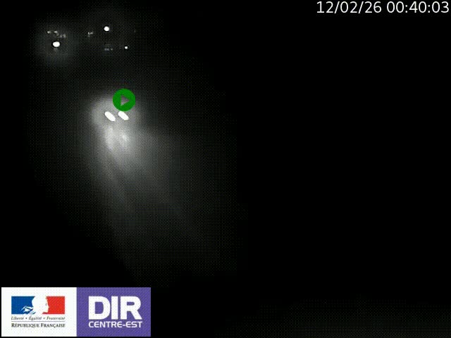 Caméra trafic à la jonction entre l'A46 (Rocade-est de Lyon) et l'A42 à hauteur de Vault-en-Velin en direction de Marseille